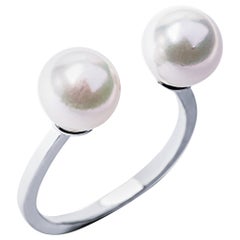 Alex Jona Pearl 18 Karat White Gold Ring