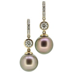 Boodles Pearl and Diamond Drop Earrings