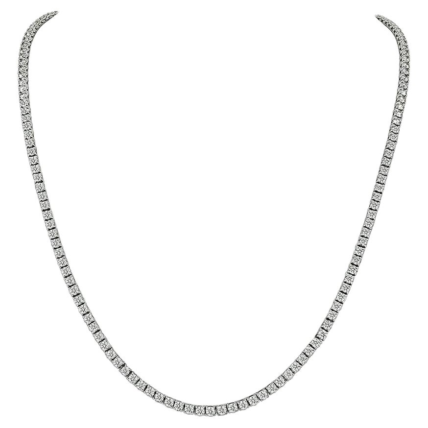 20.00ct Diamant-Tennis-Halskette