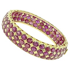 Brazalete de oro rubí 80.00 ct