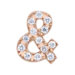 Genuine Diamond And Slider Pendant & Shape Pendant 14k Solid Gold Diamond Charm.