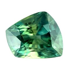 2,10 ct Zaffiro naturale blu vivo Greene & Greene australiano tagliato a fantasia 7,4x6,6 mm Vs