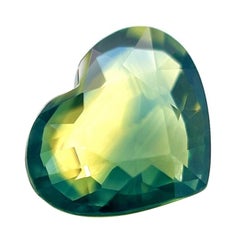 Zafiro Australiano Natural Certificado Gia 2.29ct Bicolor Sin Tratar Corte Corazón