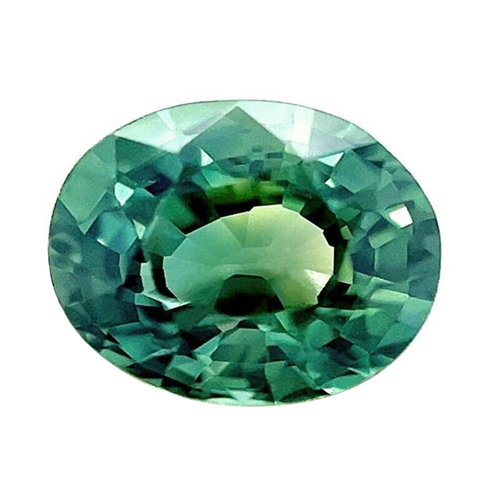 1.22ct Natural Sapphire Bluish Green Gia Certified Unheated Oval Cut Untreated