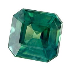 GIA certificato 1.04ct Zaffiro ottagono naturale Greene & Greene non trattato 5.6x5.3mm