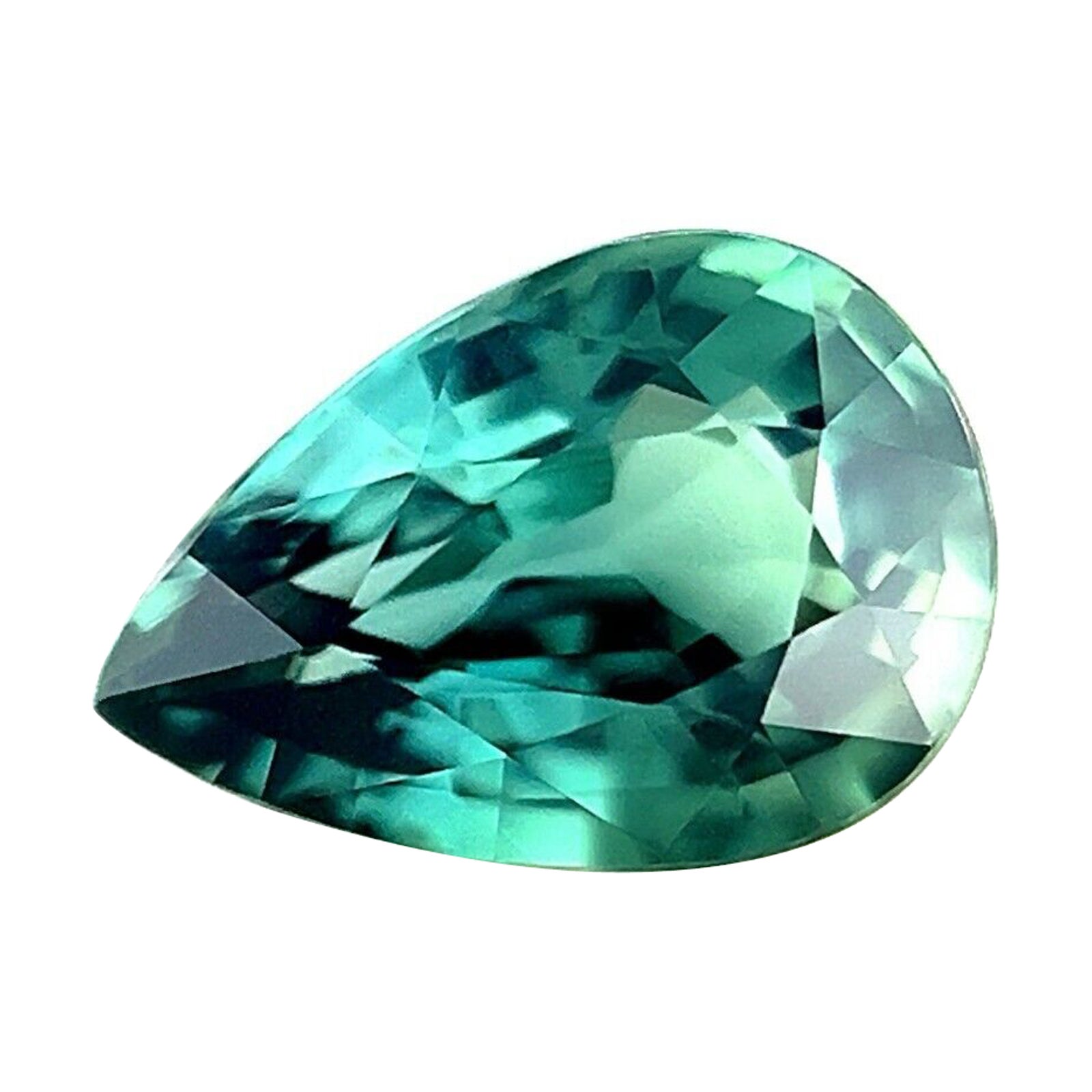 Gia zertifiziert 1,05ct einzigartige Vivid Blue unbehandelt Saphir Birne Teardrop Cut