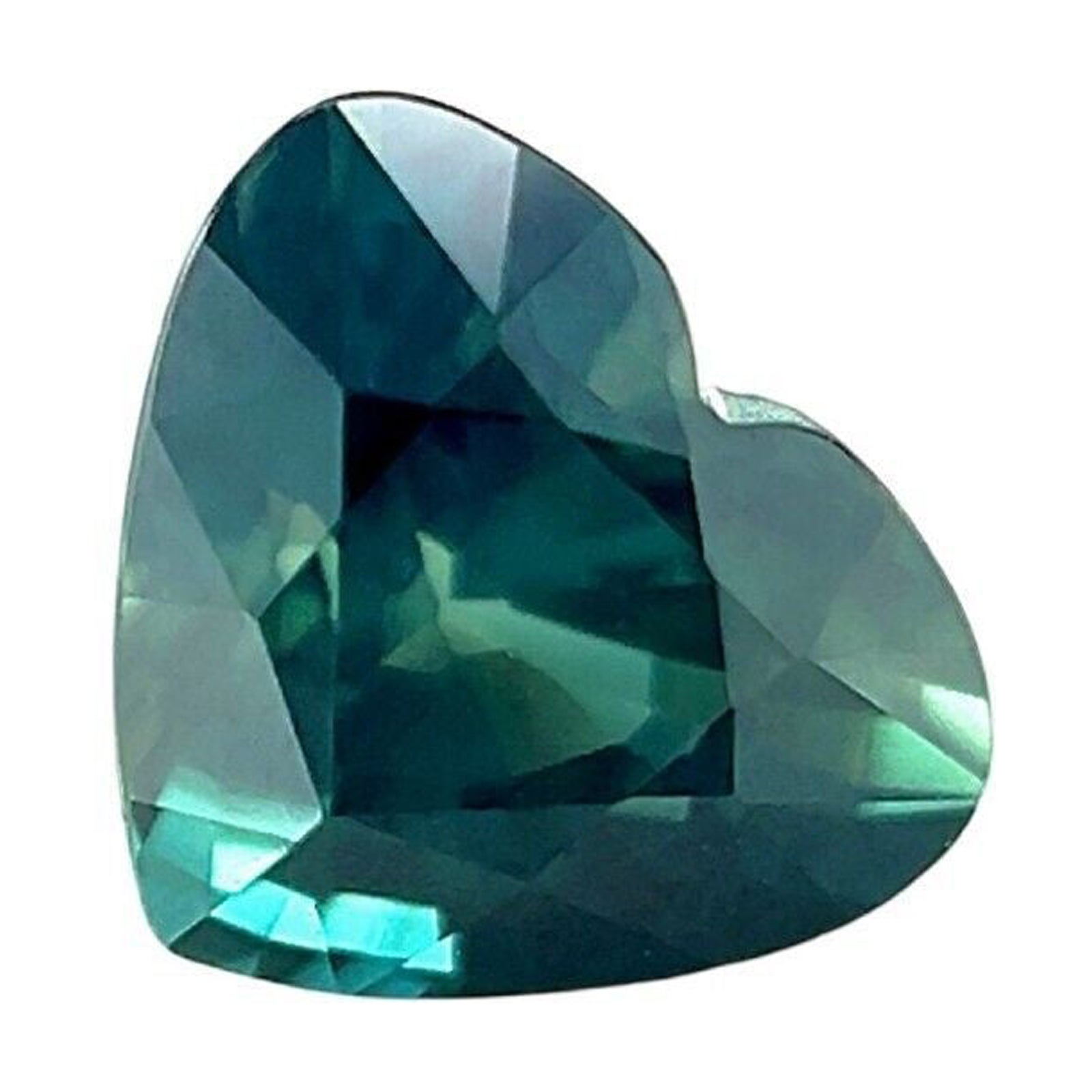 Natural 1.04ct Sapphire Untreated Heart Cut Green Blue Gia Certified No Heat Gem