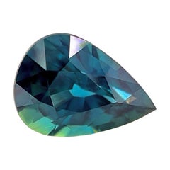 Nature 1,04ct Zaffiro blu profondo non trattato certificato GIA Gemma a goccia con taglio a pera