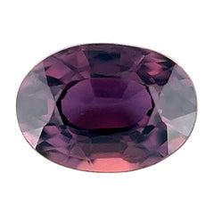 GIA certificato Zaffiro rosa viola non trattato 0,93ct Taglio ovale Gemma sciolta 6,6x4,7mm