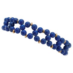Lapislazzuli, Bracciale in oro giallo 18 carati.
