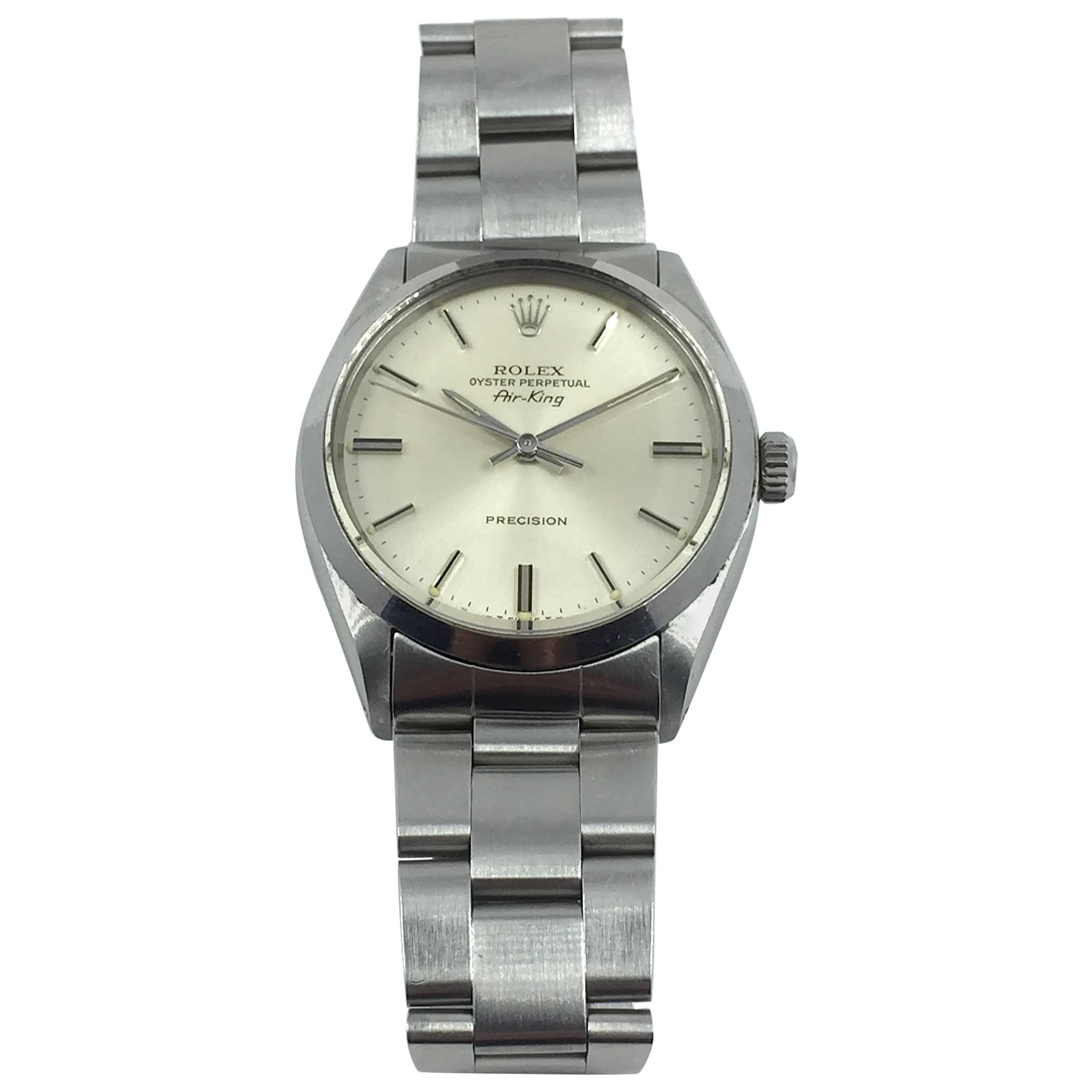 Rolex Stainless Steel Oyster Perpetual Air-King Automatic Wristwatch