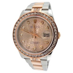 2010 Rolex Rose Gold 116231 Watch Diamond Dial Bezel Box/Paperwork #16977