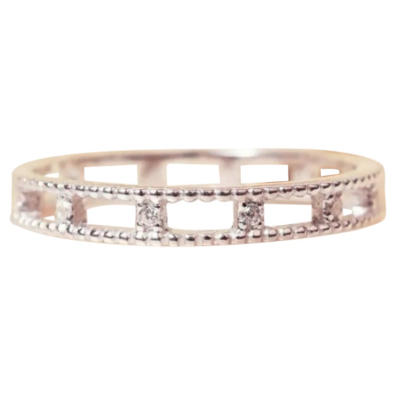 Bague de fiançailles et bague de mariage en or 14 carats sertie d'or rond 14 carats avec diamants.