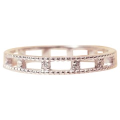 Bague de fiançailles et bague de mariage en or 14 carats sertie d'or rond 14 carats avec diamants.