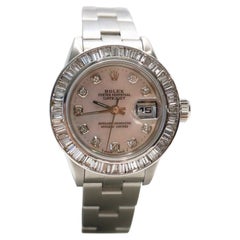 Rolex Ladies Datejust 79160 Mother of Pearl Diamond Stainless Steel Watch