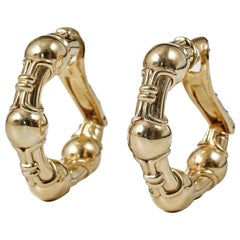 Bulgari, boucles d'oreilles en or 18 carats, fabriquées en 1989
