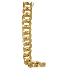 Vintage Gold Curb Link Bracelet