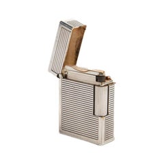 Accendino vintage placcato in argento Ligne 1 ST Dupont anni '70