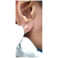 Genuine Diamond star Nose Piercing 14k Gold Ear Nose star Body Piercing