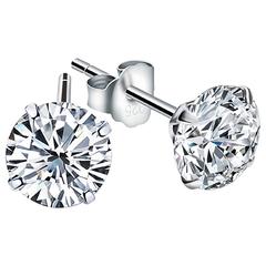 Classic 6.13 Carats Fancy Diamond Studs Earrings 8