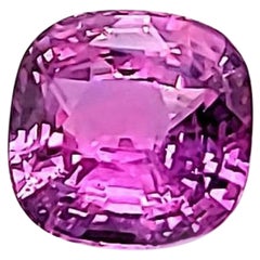 Zaffiro naturale rosa non riscaldato taglio a cuscino 6,56ct Certificato GIA