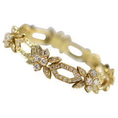 Bracciale A Link con diamanti da 7,85 carati in oro 18 carati
