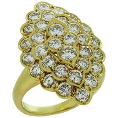 1980s VAN CLEEF & ARPELS Diamond Yellow Gold Ring 10