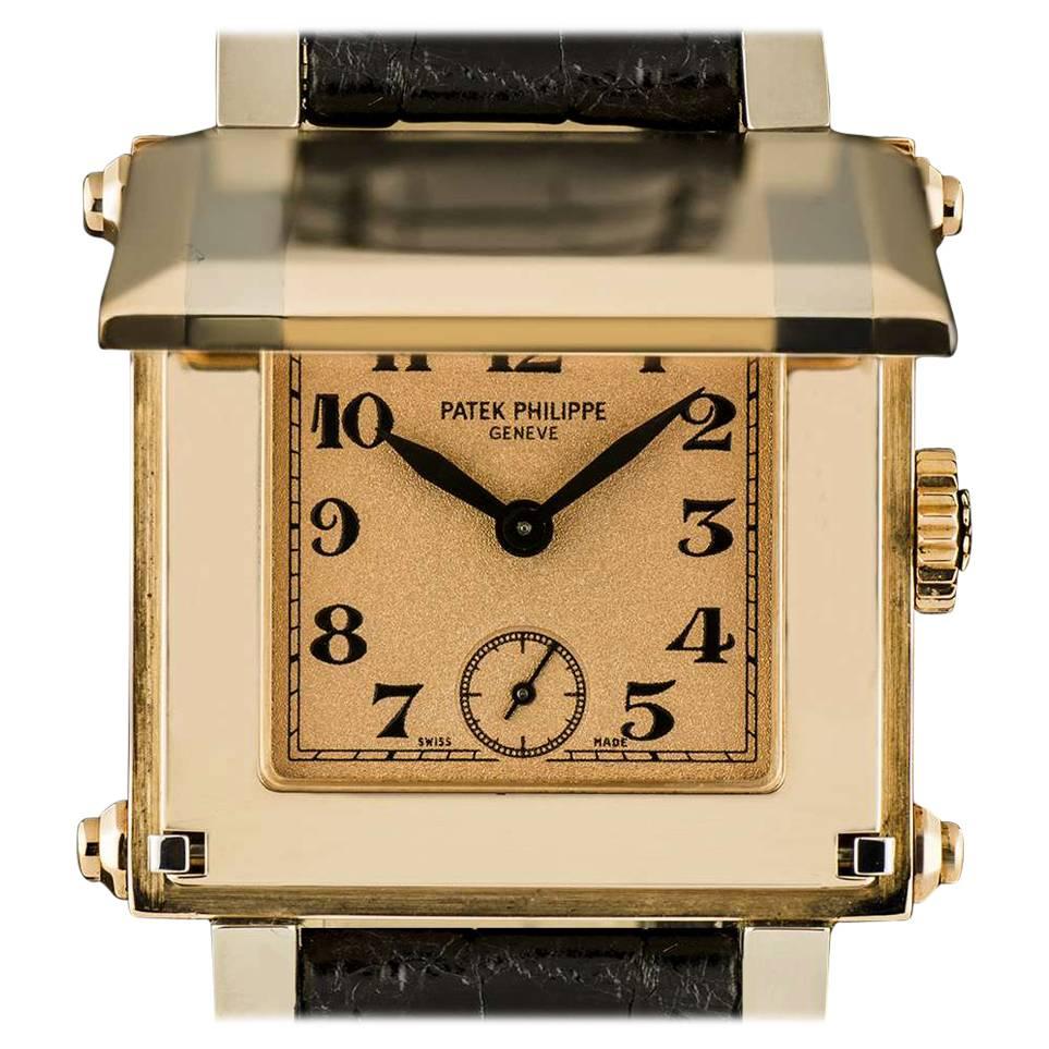 Patek Philippe Rose Gold Cabriolet Gondolo Manual Wind Wristwatch