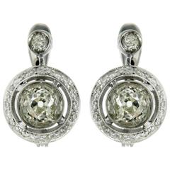 Diamond Gold Drop Earrings 12