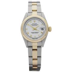 Rolex Ladies Yellow Gold Stainless Steel Datejust Automatic Wristwatch