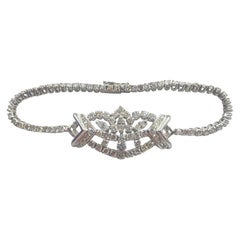18K White Gold Bracelet With 5.60 Carat FVS1 Diamonds