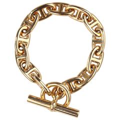 Hermes Paris Chaine d'Ancre Gold Bracelet