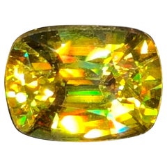 Beautiful Sphene Cushion 3.00 ct Madagascar Golden Yellow