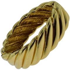 Cartier Wide Yellow Gold Swirl Bracelet