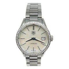 TAG Heuer WAR1315 Señoras Carrera MOP Esfera Bisel Diamante 32mm Caja Papel 2015