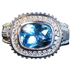 Topaz White Gold Ring 12