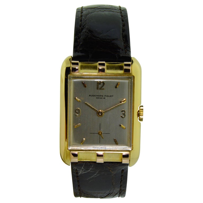 Audemars Piguet Yellow and Rose Gold Art Deco Watch For Sale at 1stDibs