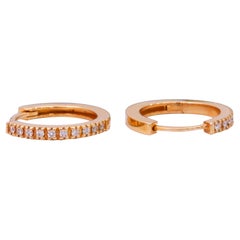Dainty Diamond Huggies Earring