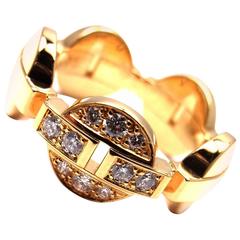 CARTIER Himalia Diamond Yellow Gold Band Ring 2