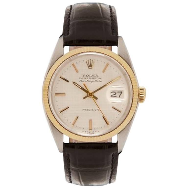 Rolex Stainless Steel Oyster Perpetual Air King Date automatic Wristwatch