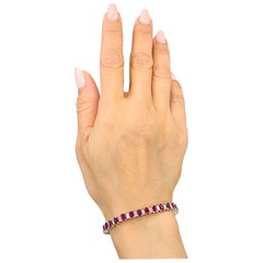 Bracciale con rubino di Birmania e diamanti naturali da 14,11 carati