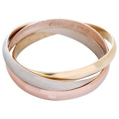 Cartier Trinity Gold Dreifarbiger Ring Sz. 51 (US 5-3/4)