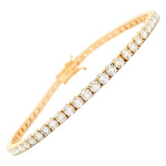 Alexander Beverly Hills 5.01ct Diamond Tennis Bracelet 18k Yellow Gold