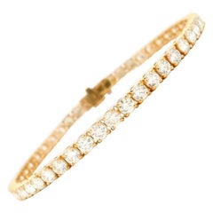 Alexander Beverly Hills Pulsera de tenis con diamantes de 6,72 ct Oro amarillo de 18k