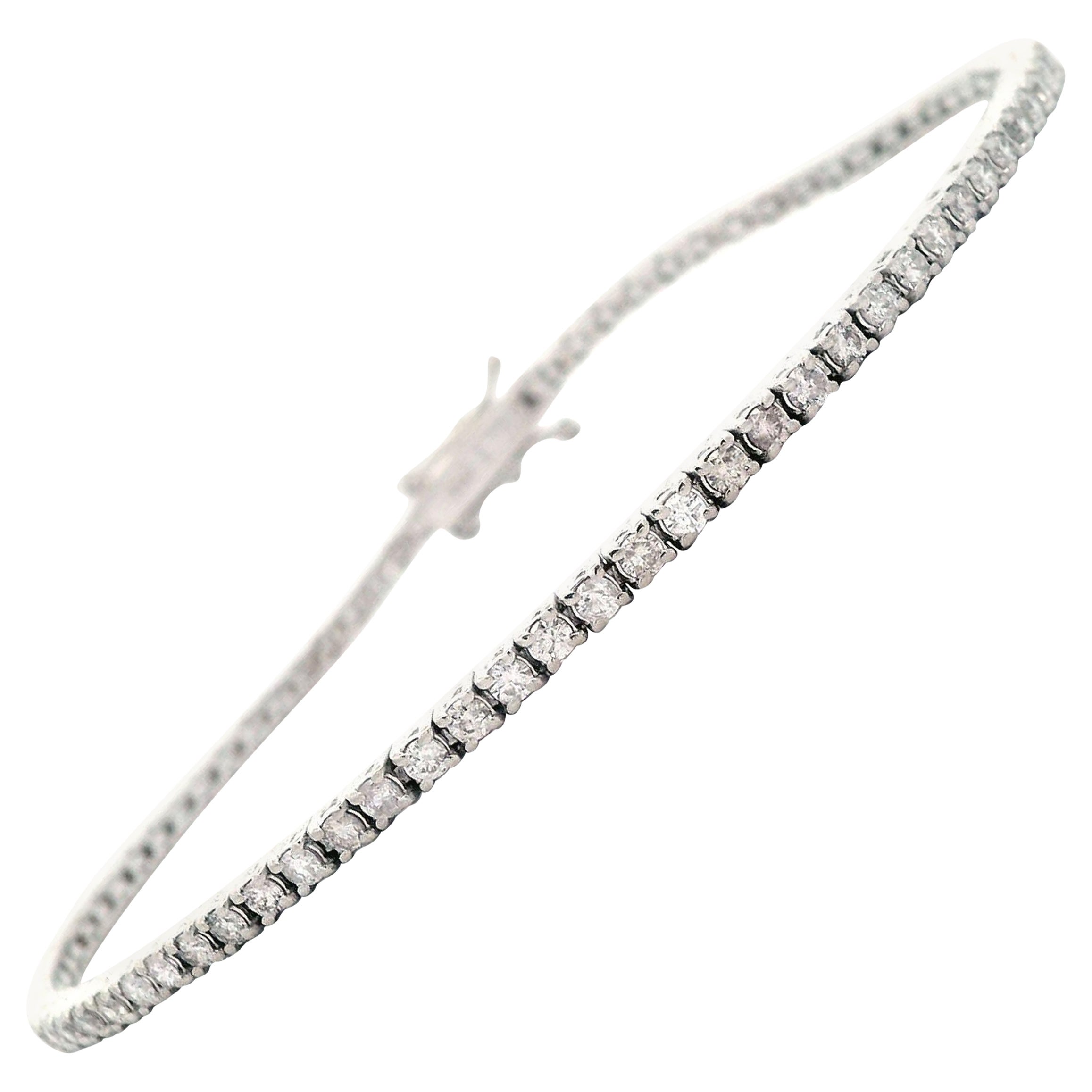 Alexander Beverly Hills 1.67ct Diamond Tennis Bracelet 18-Karat White Gold