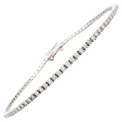 Alexander Beverly Hills Bracelet tennis en or blanc 18 carats et diamants 1,28 carat