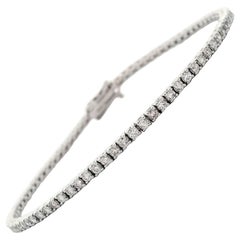 Alexander Beverly Hills Bracelet tennis en or blanc 18 carats et diamants 1,83 carat