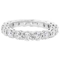 Alexander Beverly Hills Eternity-Ring aus Platin mit 2,17 Karat rundem Diamanten, s.5