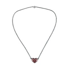David Andersen. Necklace in sterling silver, pendant in the form of a heart.