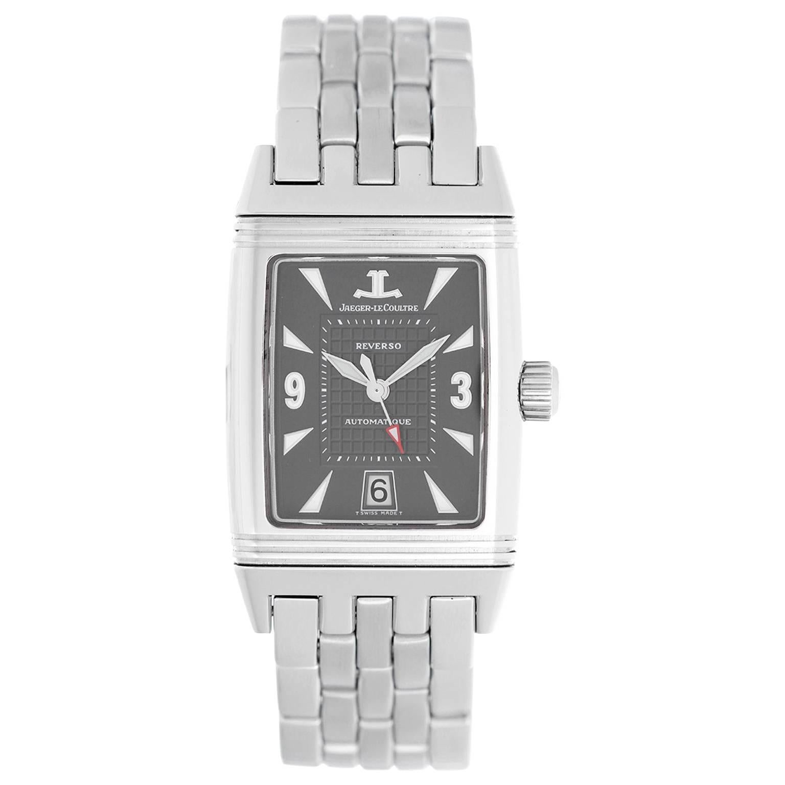Jaeger-LeCoultre Stainless Steel Reverso Gran Sport Automatic Wristwatch  